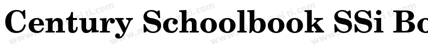 Century Schoolbook SSi Bold Italic字体转换